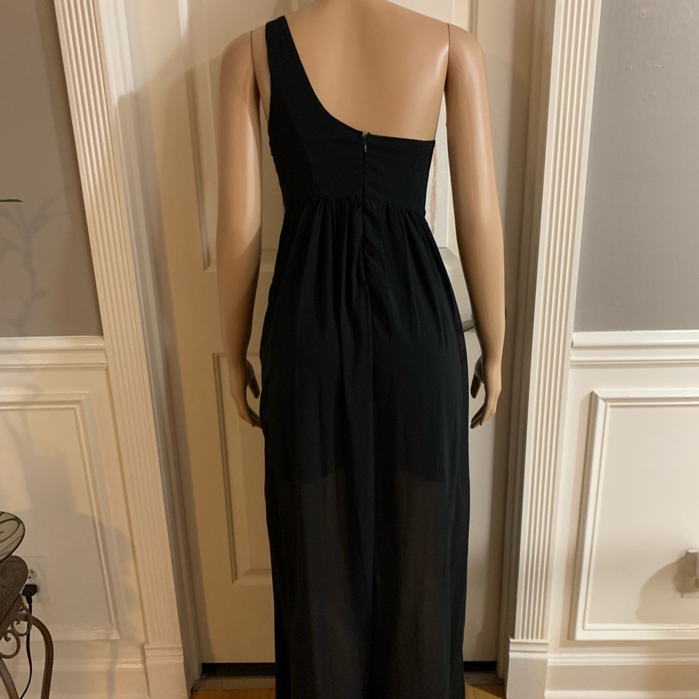 Women’s junior one off shoulder black dress size S - Picture 11 of 11